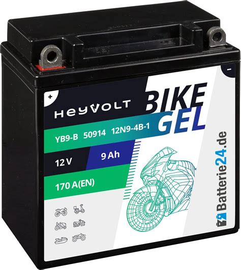 intAct GEL MOTORRADBATTERIE Batterie mit 30 Startleistung Für