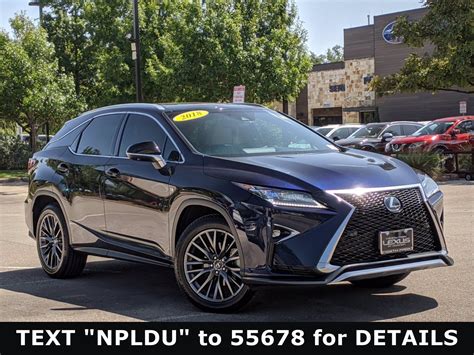 L Certified 2018 Lexus Rx Rx 350 F Sport Sport Utility In San Antonio Udc164489 North Park