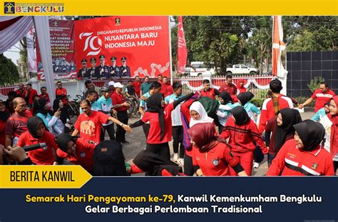 Semarak Hari Pengayoman Ke Kanwil Kemenkumham Bengkulu Gelar