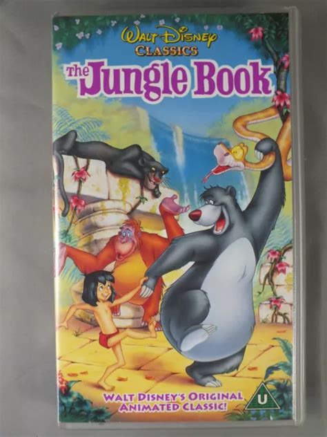 VINTAGE THE JUNGLE Book VCR VHS Video Tape D211222 Walt Disney Classics