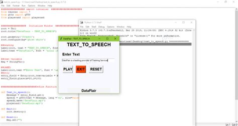 Convert Text To Speech In Python Dataflair