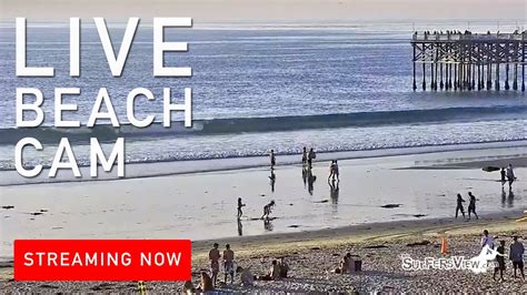 Live Surf Cam Pacific Beach Pier California Youtube