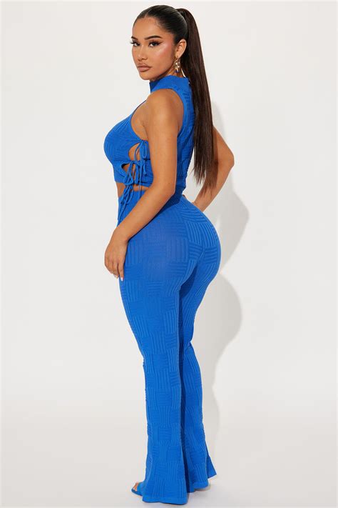 Take Me Along Pant Set Blue Fashion Nova