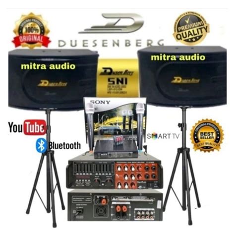 Jual Paket Speaker Karaoke Dusenberg 10 Inch Ampli Mixer Bluetooth