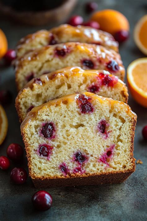 Cranberry Bread With Orange Glaze - An Organized Chaos
