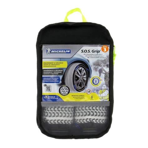 Michelin Sos Grip Chaussettes Neige Textile Cdiscount Auto