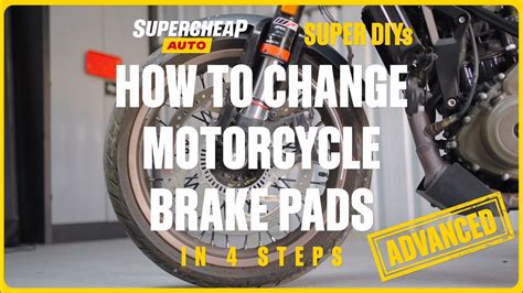 How To Change Motorcycle Brake Pads Super Diys Youtube