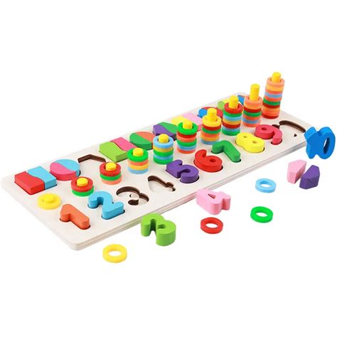 1pc Puzzle Board Game Set Colorful Learning Preschool Educatonal ...