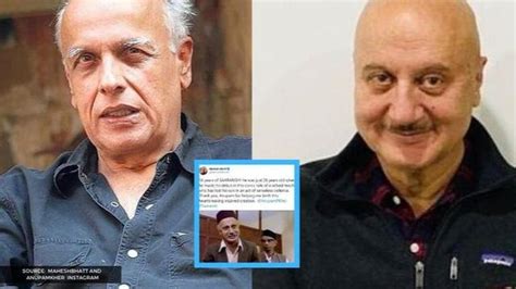 Mahesh Bhatt Thanks Anupam Kher As Their Inspired Creation Saaransh