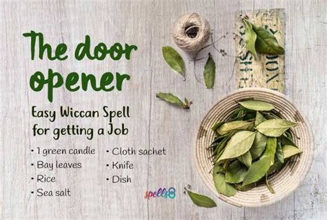 The Door Opener Wiccan Chant Bag For Getting A Job Recipe