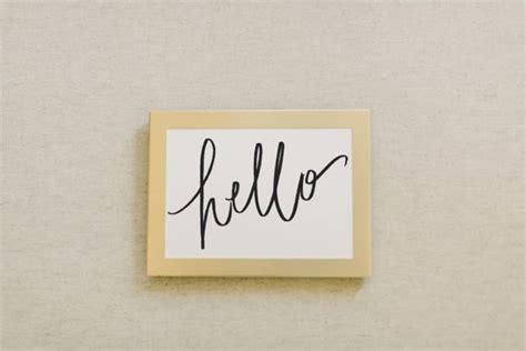 Calligraphy Print Hello by PCBHome on Etsy