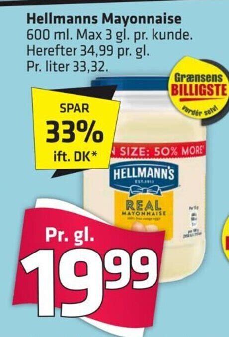 Hellmanns Mayonaise Tilbud Hos Fleggaard