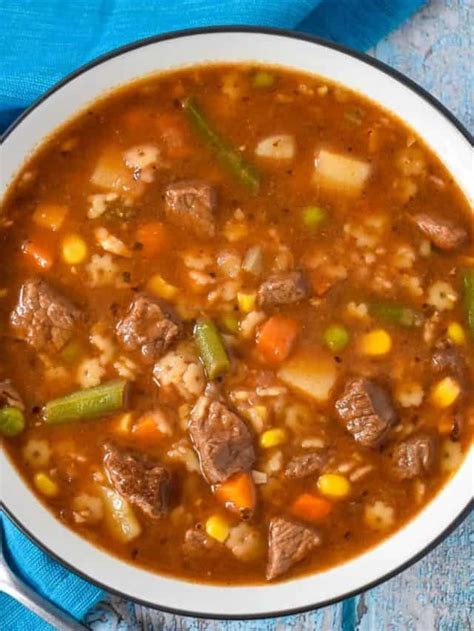 Easy Beef Vegetable Soup Cook2eatwell