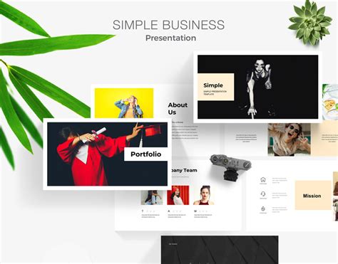 Einfache Business PowerPoint Vorlage TemplateMonster