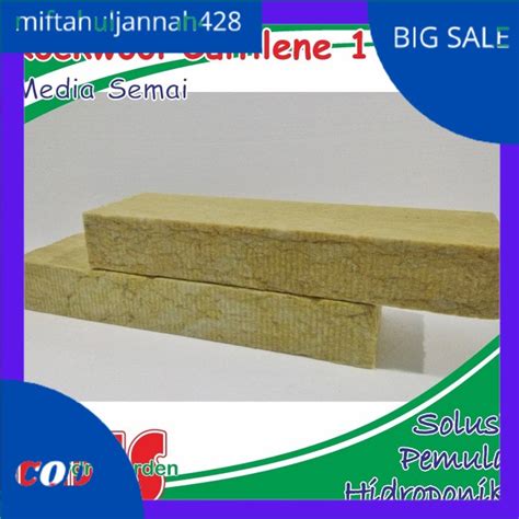 Jual Media Tanam Hidroponik Rockwool 1 Slab ROCKWOOL HARGA GROSIR