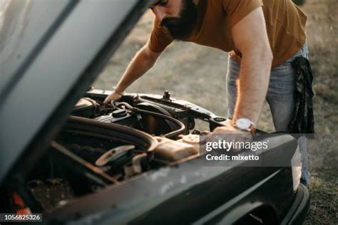 Vintage Car Hood Up Photos And Premium High Res Pictures Getty Images