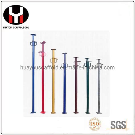 Hot Dipped Galvanized Painted Heavy Duty Shoring Jack Prop Scaffolding Adjustable Steel Prop