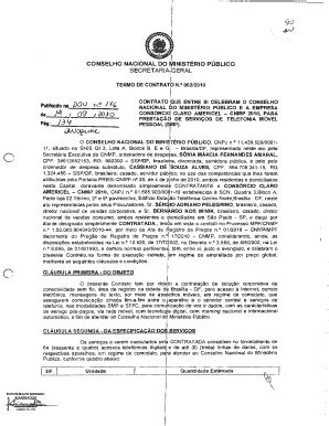 Ntegra Do Contrato Conselho Nacional Do Minist Rio P Blico Cnmp Gov