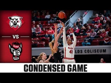 Davidson Vs NC State Condensed Game 2022 23 ACC Womens Basketball