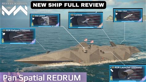 Modern Warships Pan Spatial Redrum New Ship Full Review And Gameplay