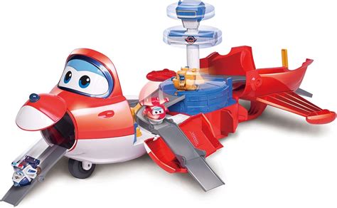 Super Wings Jett Grand Jouet Transformable Et Figurine Robot Playset