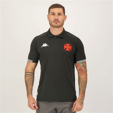 Kappa Vasco Concentration Black Polo Shirt Futfanatics