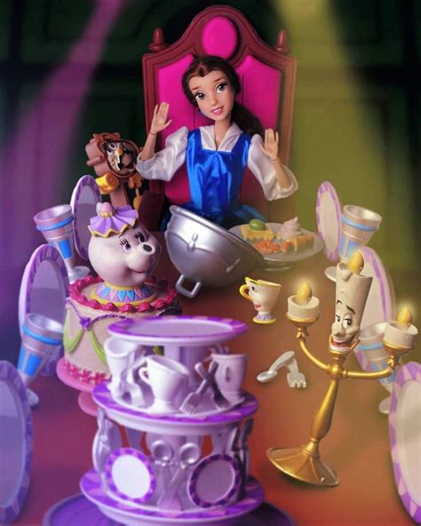 "Be our guest, Be our guest, BE OUR GUESTTT !" 🍴🎂🔥 The new Belle set from @shopdisney is so ...