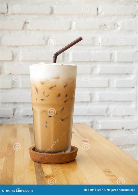 Ice Cappuccino Cool Beverage Cafe View Stock Image Image Of