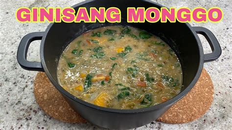 Ginisang Monggo Na May Kalabasa At Alugbati The Best Monggo Recipe