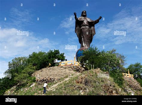 jesus statue timor leste high resolution stock photography  images