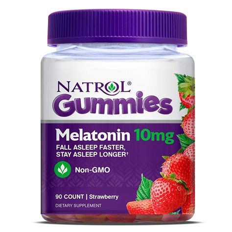 Natrol Melatonin Gummy 5mg 180 Gummies 10mg 90 Gummies Shopee