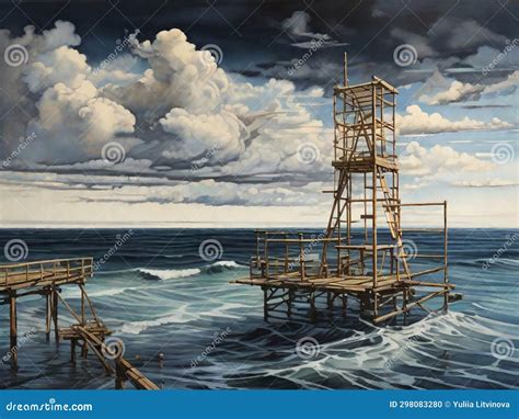 Abandoned Pier Generate Ai Stock Image CartoonDealer 282025687