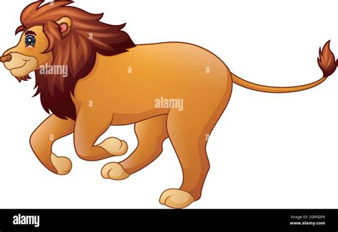 Cute Lion Cartoon Stock Vector Image Art Alamy