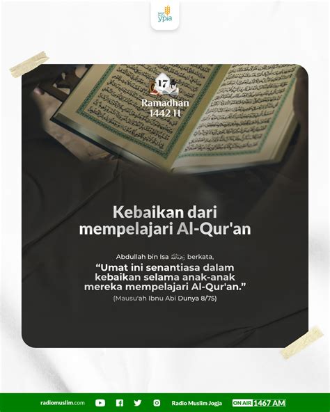 Kebaikan Dari Mempelajari Al Qur An Radio Muslim Jogja