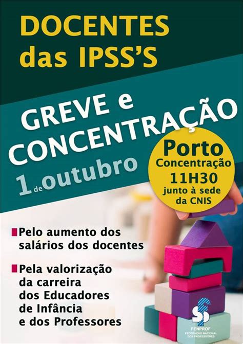 Pr Aviso De Greve Trabalhadores Docentes Das Ipss Fenprof