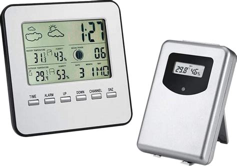 Yono Weerstation Binnen En Buiten Ws Draadloos Hygrometer En