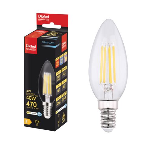 Filament Led B35 E14 4w 6500k Clear Dioled