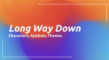 LONG WAY DOWN - CHARACTERS, SYMBOLS, THEME - JAMBOARD by Read Write ...