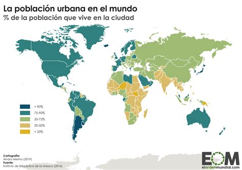 Continente Que Cuenta Con Mayor Porcentaje De Poblaci N Urbana Y Con