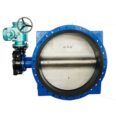 China Online Exporter Double Butterfly Valve Electric Actuator Flange