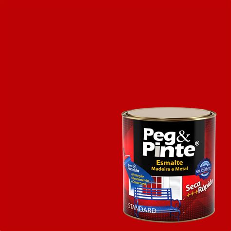 Eucatex Peg Pinte Esmalte Sint Brilh L Vermelho Bauru