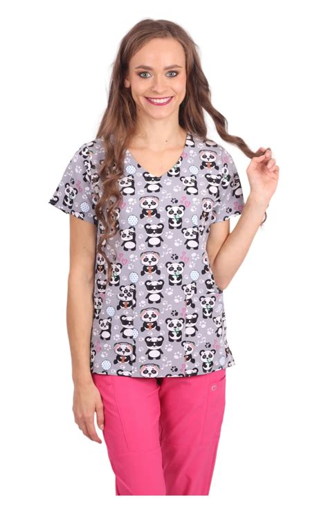 Scrubs Bluza medyczna soft stretch PNDJ Pandy Sklep z odzieżą