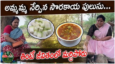 Sorakaya Pulusu bottle Gourd Curry అమమమమ నరపన సరకయ పలస