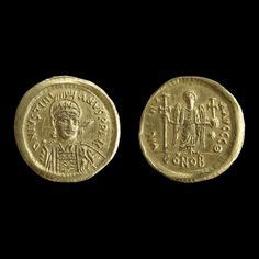 Monedas Del Imperio Bizantino De La Poca De Justiniano I Provienen