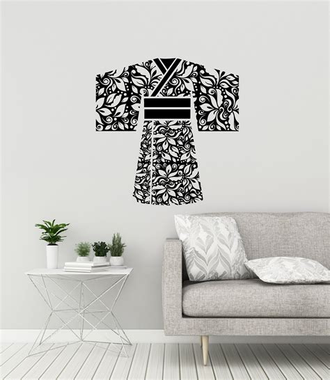 Geisha Vinyl Wall Decal Kimono Japanese Style Japan Asian Etsy