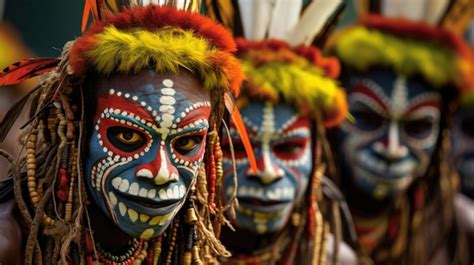 Premium AI Image | Huli Papua New Guinea The Huli are one of the most ...