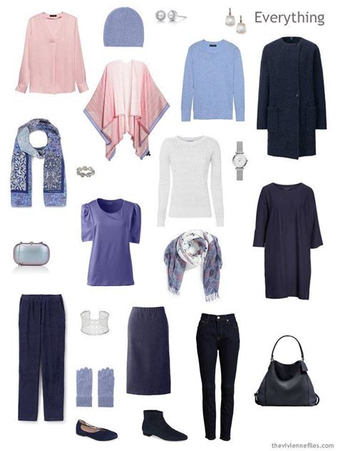 Travel Capsule Wardrobe In Navy With Pastel Accents Fashionstyle