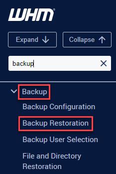 How To Use The Backup Restoration Feature In Whm Eukhost