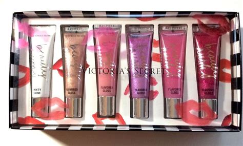 Victorias Secret Beauty Rush Lip Gloss Set ~ Hot Lips 6 Piece Set~ Nib