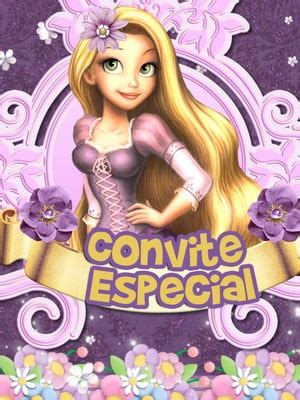 Convite Virtual Animado Enrolados Rapunzel Elo